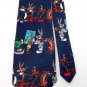 LOONEY TUNES STAMP BUG BUNNY DAFFY DUCK MEN NECK TIE Men Designer Tie EUC