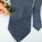 #1A USA SELLER New ZIGGURAT NECKTIE DarkBlue BLACK CHECKER SILK MEN NECK TIE