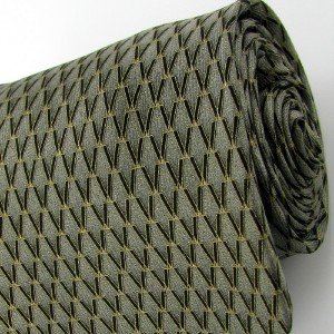 #1A New CARLOS DEVENEZIA  STRIPE BLACK OLIVE GOLD  MEN SILK Neck Tie NECKTIE