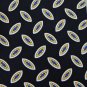 60" New Roundtree & Yorke Oval Blk Blue Gold Wht WideThick Neck Tie Men Designer