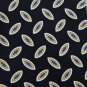 60" New Roundtree & Yorke Oval Blk Blue Gold Wht WideThick Neck Tie Men Designer