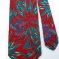 JOS.A.BANK ABSTRACT RED GREEN PURPLE SILK MEN NECK TIE Men Designer Tie EUC