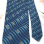 FREE SHIP USA Seller New MILLENNIUM YEAR BLUE BLACK GOLD WAVESNECK TIE Excellent