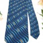 FREE SHIP USA Seller New MILLENNIUM YEAR BLUE BLACK GOLD WAVESNECK TIE Excellent