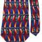 JoS.A.BANK MIRACLE COLL. WAVES RED YELLOW NECK TIE Men Designer Tie EUC