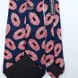 DAVID LAWRENCE OVALS PINK NAVY BLACK SILK MEN NECK TIE Men Designer Tie EUC