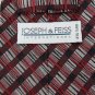 New JOSEPH & FEISS BLACK KHAKI PAISLEY WOVEN NECK TIE Men Designer Tie