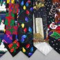 3 Christmas Xmas Holiday Silk Men's Ties Necktie Neck Tie Lot #P23Q