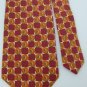 J. CREW SQUARES MAROON ORANGE OLIVE SILK MEN NECK TIE #6f4