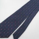 #1A Vintage Narrow Guy Laroche USA Floral Maroon SeaBlue  Silk Necktie Neck Tie