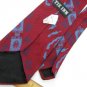 Vtg Tie Inn Bicycle Abstract Maroon Red Wide Texture 60s 70s Mens Neck Tie #VE