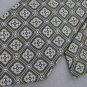 Vtg Thick Wide Geometric Art Deco Rust Blue Texture 70s 60s Mens Neck Tie #VE