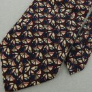 #1A J Jerry Garcia Clockworks Collection Art  Navy Abstract Silk Mens Neck Tie