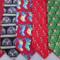 2 Christmas Xmas Holiday Silk Men's Ties Necktie Neck Tie Lot #96