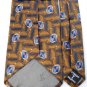 MINT ROBERT TALBOTT Best of Class ORANGE NavyBlue Men Men Designer Tie EUC