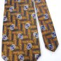 MINT ROBERT TALBOTT Best of Class ORANGE NavyBlue Men Men Designer Tie EUC