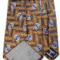 MINT ROBERT TALBOTT Best of Class ORANGE NavyBlue Men Men Designer Tie EUC