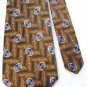 MINT ROBERT TALBOTT Best of Class ORANGE NavyBlue Men Men Designer Tie EUC