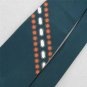 Vtg Wemlon Wembley Dark Green Circle Geomatric Texture 60s 70 Neck Tie #V-4 EVC