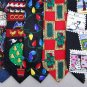 3 Christmas Xmas Holiday Silk Men's Ties Necktie Neck Tie Lot #P16L