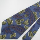 #1A LIBERTY of  LONDON Necktie LEAF FLORAL PAISLEY PURPLE OLIVE Men Neck Tie