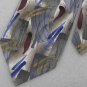 59" Long J Garcia Paris In The Rain Collections Gray Neck Tie Men Designer EUC