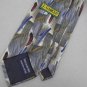 59" Long J Garcia Paris In The Rain Collections Gray Neck Tie Men Designer EUC