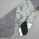 Vtg Mr. Syd El Syd Collection Gray Cotton Wide 70s 60s 1970 Mens Necktie Tie #VE