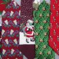 7 Christmas Xmas Holiday Silk Men's Ties Necktie Neck Tie Lot #P7A Excellent