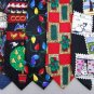 5 Christmas Xmas Holiday Silk Men's Ties Necktie Neck Tie Lot #P19H Excellent
