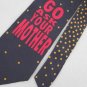 Joe Boxer Silk Men Dress Go Ask Your Mother Black Men Designer Tie EUC