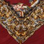 #1A XL NORTON DITTO ART DECO MAROON OLIVE BLUE NECK TIE +