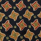 CHAPS RALPH LAUREN BLACK RED ORANGE SILK MENS NECK TIE Men Designer Tie EUC