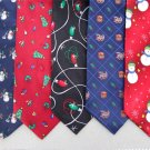 3 Christmas Xmas Holiday Silk Men's Ties Necktie Neck Tie Lot #P75
