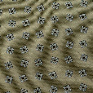 #1A HATHAWAY Tie WOVEN OLIVE BLACK GREY SILK Men Neck Tie Corbata Cravatta
