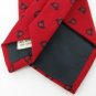 Vintage JoS A Bank Wool Xmas Horn Red Blk Gray Narrow Men Neck Tie Necktie #EV