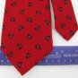 Vintage JoS A Bank Wool Xmas Horn Red Blk Gray Narrow Men Neck Tie Necktie #EV
