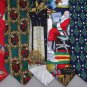 5 Christmas Xmas Holiday Silk Men's Ties Necktie Neck Tie Lot #P22E Excellent