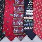 2 Christmas Xmas Holiday Silk Men's Ties Necktie Neck Tie Lot #L4