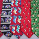 2 Christmas Xmas Holiday Silk Men's Ties Necktie Neck Tie Lot #L5
