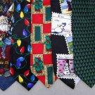 2 Christmas Xmas Holiday Silk Men's Ties Necktie Neck Tie Lot #LO142