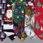 2 Christmas Xmas Holiday Silk Men's Ties Necktie Neck Tie Lot #LO24