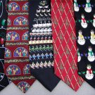 3 Christmas Xmas Holiday Silk Men's Ties Necktie Neck Tie Lot #P96
