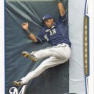 Khris Davis 2014 Topps #326 Milwaukee Brewers Baseball Card