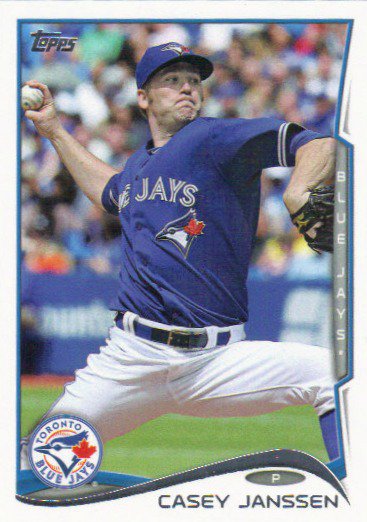 Casey Janssen 2014 Topps #175 Toronto Blue Jays Baseball Card