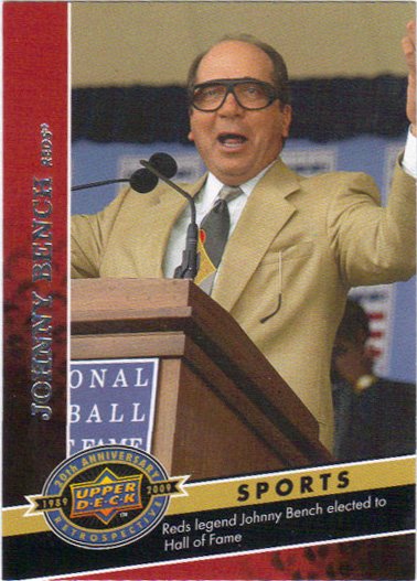 Johnny Bench 2009 Upper Deck #12 Cincinnati Reds Baseball Card