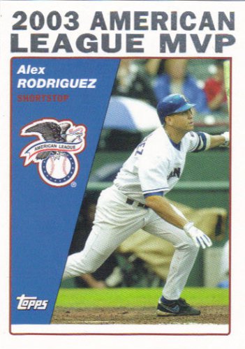 2003 Topps # 1 Alex Rodriguez Texas Rangers - Baseball