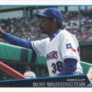 Ron Washington 2009 Topps #584 Texas Rangers Baseball Card