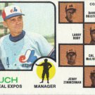 Gene Mauch 1973 Topps #377 Montreal Expos Baseball Card