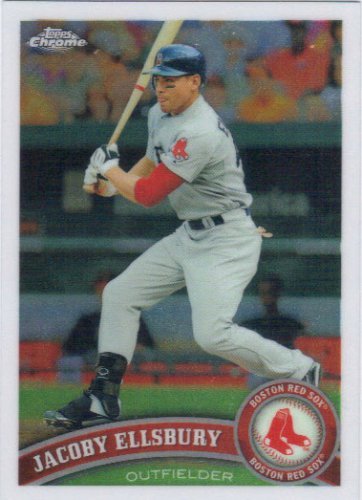 Jacoby Ellsbury 2011 Topps Chrome #124 Boston Red Sox Baseball Card